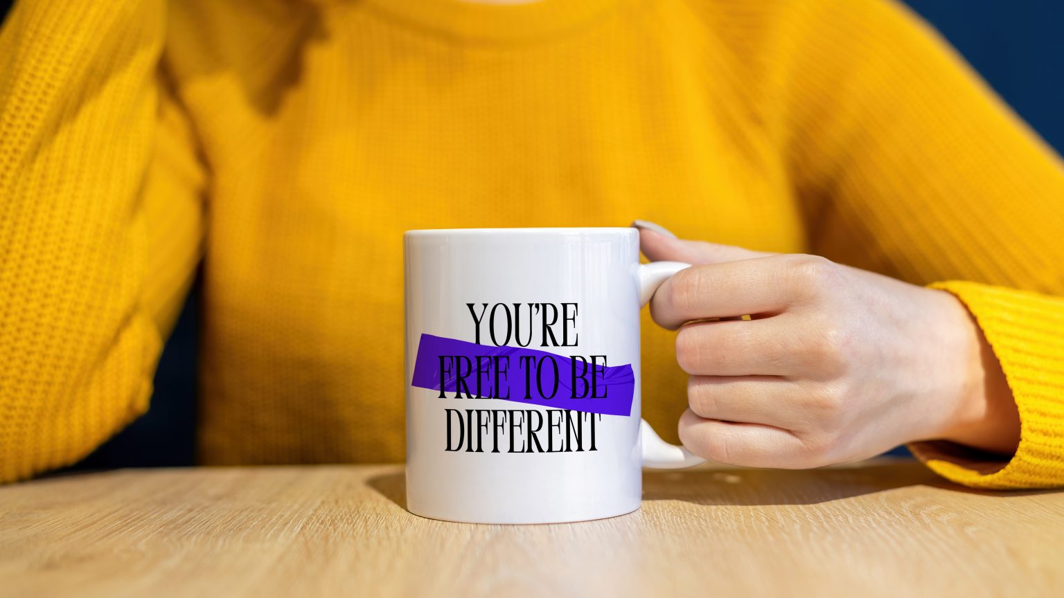 Tasse "You are free to be Different"